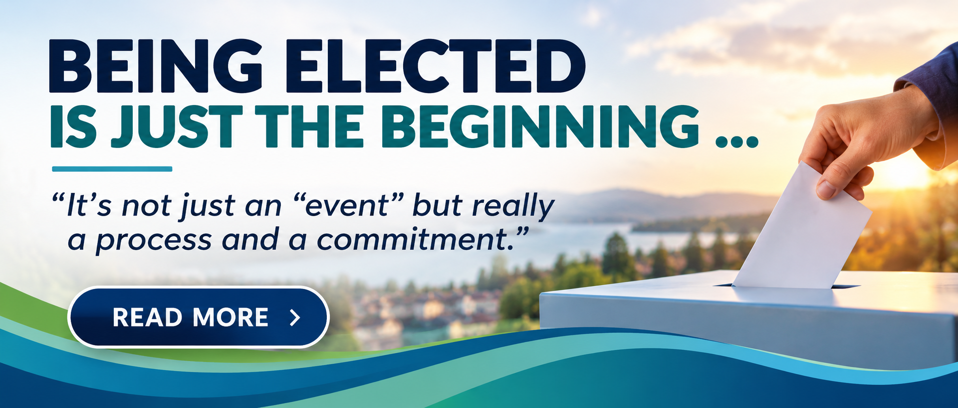 being elected